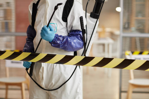 Professional Biohazard Cleanup technician working in Merrick, NY